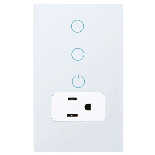 Combination Smart Touch Light Switch and Smart WiFi Power Wall Outlet — Outlet Switches, KEYGMA
