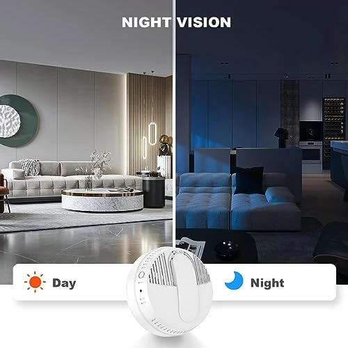 Hidden Camera Smoke Detector — Outdoor Security Cameras, LIZVIE