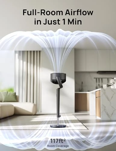 Pedestal Fan with Oscillation and Air Circulation — Stand Fans, Dreo