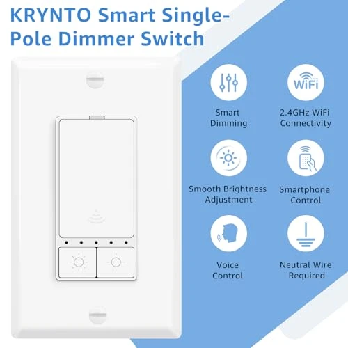 Smart Dimmer Switch — Light Dimmers, KRYNTO