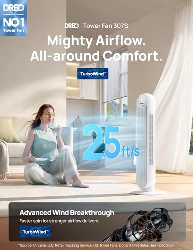 Tower Fan — Ceiling Fans, Dreo