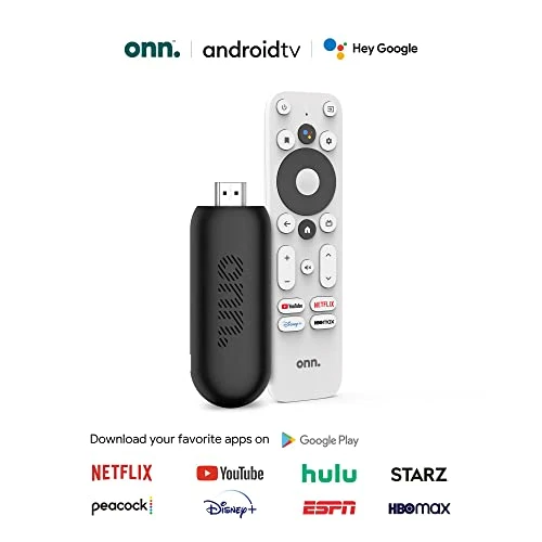 Android TV 2K FHD Streaming Stick — Ultra HD Media Players, Onn