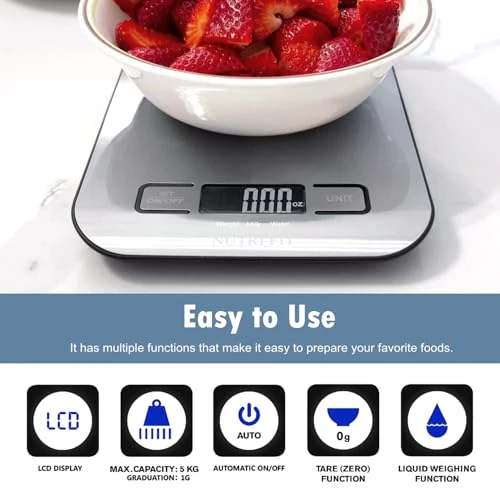 Digital Kitchen Food Scale — Weight Management Tools, NUTRI FIT