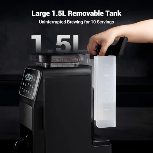 Drip Coffee Maker with Built-in Grinder — Electric Blade Coffee Grinders, Gevi