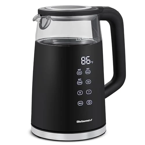 Dual Wall Cool Touch Electric Tea Kettle — Kettles & Tea Machines, Elite Gourmet