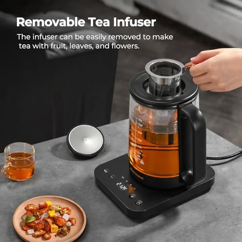 Electric Kettle with Temperature Control and Removable Infuser — Kettles & Tea Machines, Narcissus