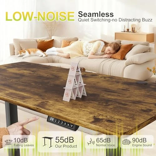 Electric Standing Desk with 4 Height Position Memory — Mounts, Furmax