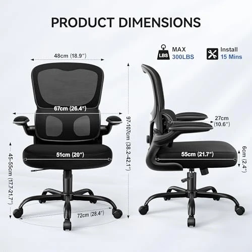 Ergonomic Office Chair — Desk Chairs, ALLGOD