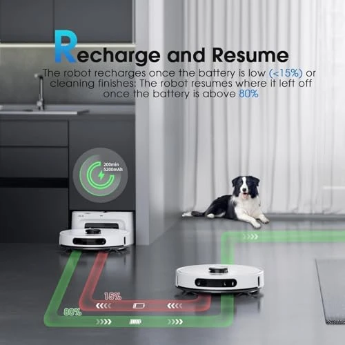 Robot Vacuum and Mop Combo — Robot Vacuum, SHELIKI