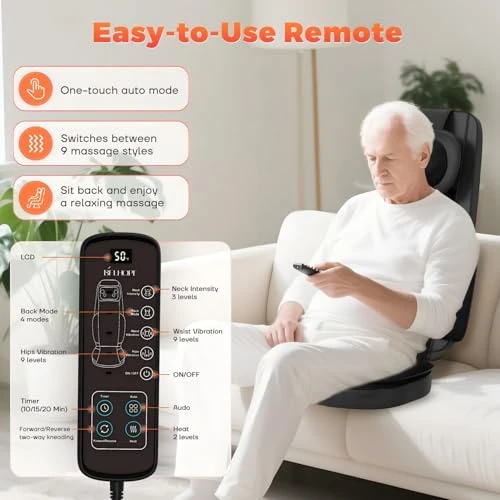 Shiatsu Neck and Back Massager with Heat — Massage Chairs, belhope
