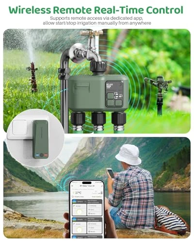 Smart Sprinkler Timer for Garden Hose — Automatic Irrigation, Shrivee