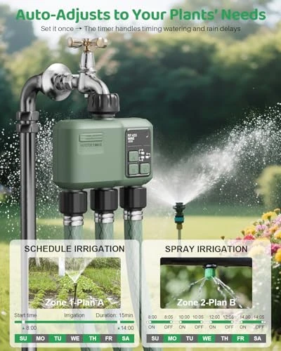 Smart Sprinkler Timer for Garden Hose — Automatic Irrigation, Shrivee