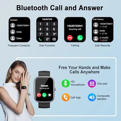 Smart Watch with Call Function and Health Tracking — Smartwatches, Jugeman