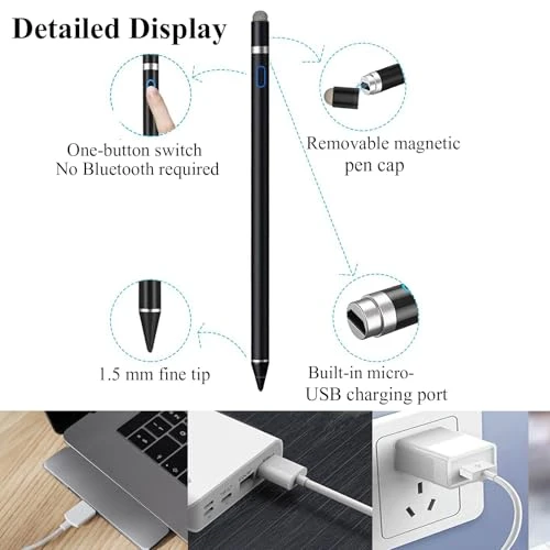Active Stylus Pen with Dual Touch Function — Styluses & Digital Pens, Kenkor