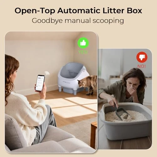 Automatic Cat Litter Box Self Cleaning — Waste Bins, Invengo
