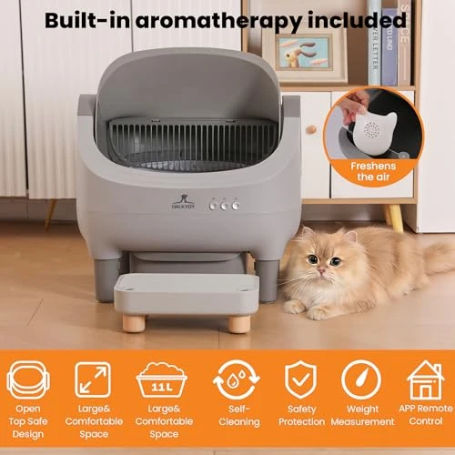 Automatic Self-Cleaning Cat Litter Box — Waste Bins, HALKYDY