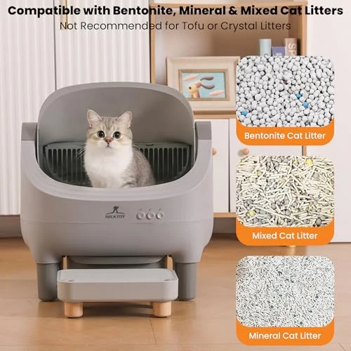 Automatic Self-Cleaning Cat Litter Box — Waste Bins, HALKYDY