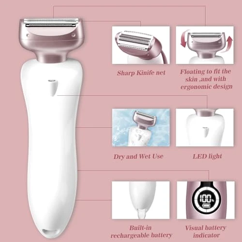 Electric Shaver for Legs, Bikini, and Underarm — Foil, Akunbem