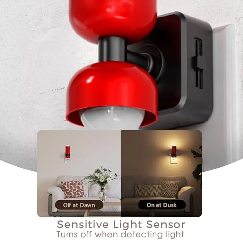 Night Light with Dusk-to-Dawn Sensor and Adjustable Brightness — Night Lights, Briignite
