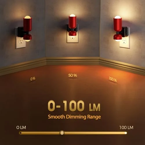 Night Light with Dusk-to-Dawn Sensor and Adjustable Brightness — Night Lights, Briignite