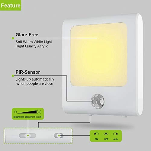 Plug-in Motion Sensor Night Light — Night Lights, MAZ-TEK