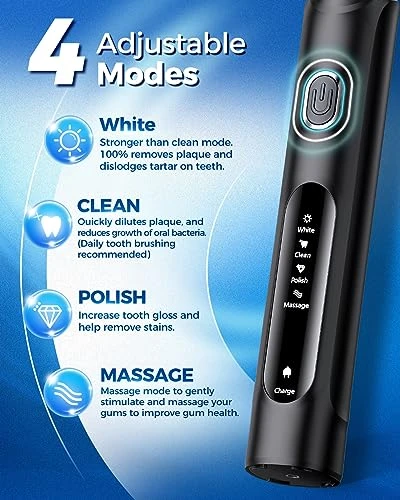 Rotating Electric Toothbrush for Adults — Electric Toothbrush Heads, TEETHEORY