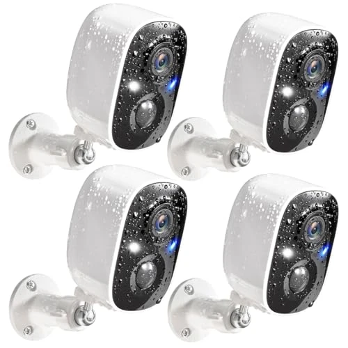 Security Cameras Wireless Outdoor 4 Pack — Outdoor Security Cameras, GMK