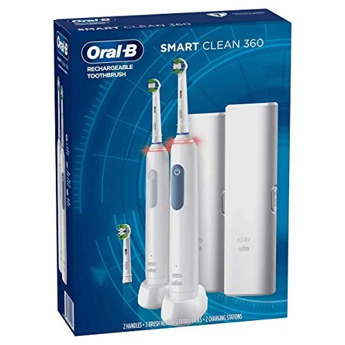 Smart Clean 360 Rechargeable Electric Toothbrush, 2-pack — Electric Toothbrush Heads, Oral-B