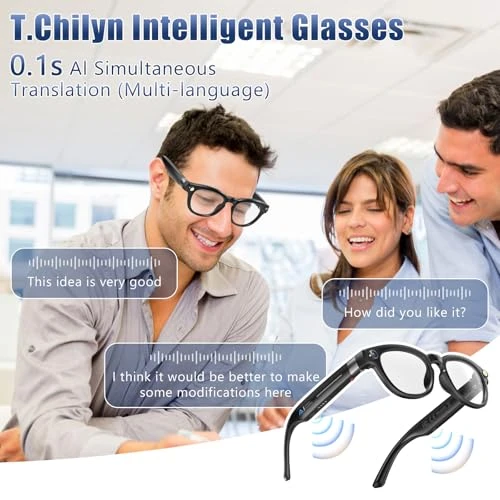Smart Glasses with HD Camera and AI Translation — Smart Glasses, T.Chilyn
