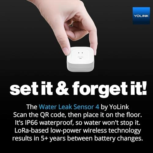 Smart Home Starter Kit with SpeakerHub and Water Leak Sensors — Water Leak Detection Systems, YoLink