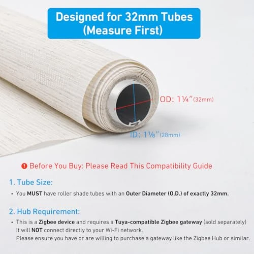 Smart Roller Shade Motor for 32mm Tubes — Roller, Rollerhouse
