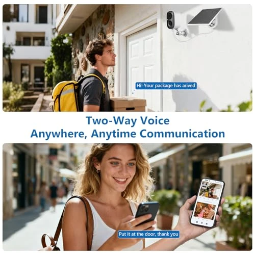 Solar Powered Outdoor Security Camera — Outdoor Security Cameras, Fazoxo