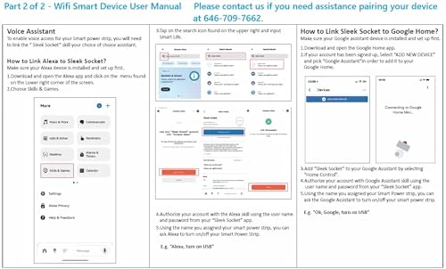 Universal Outlet Concealer with Wi-Fi Smart Power Strip — Power Solutions & Surge Protection, Sleek Socket