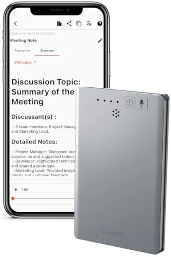 Voice Recorder with AI Transcription and Summarization — Voice Recognition & Productivity Software, Luowice