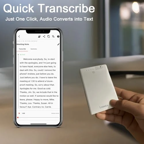 Voice Recorder with AI Transcription and Summarization — Voice Recognition & Productivity Software, Luowice