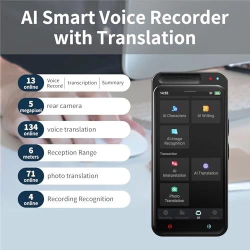 Voice Recorder with AI Transcription, Summary, Translation, and Playback — Voice Recognition & Productivity Software, Rpbznr