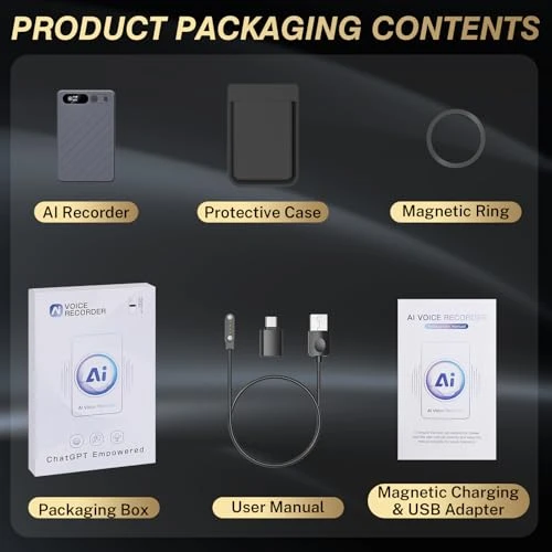 Voice Recorder with Case — Voice Recognition & Productivity Software, GKP9