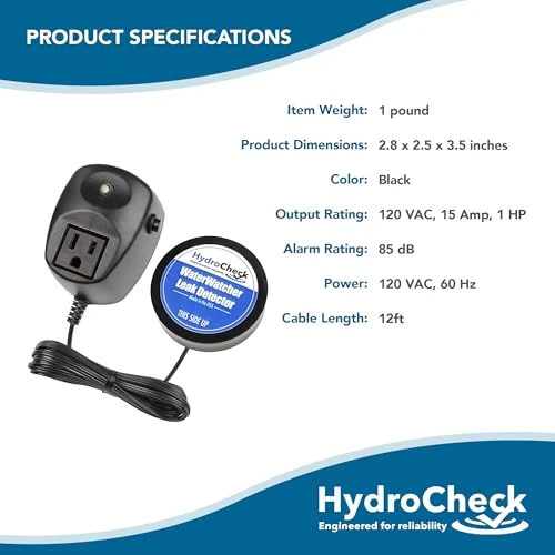 Water Sensor Alarm — Water Leak Detection Systems, HydroCheck