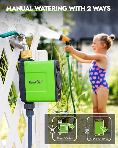 WiFi Water Timer for Garden Hose — Hose Timers, RainPoint