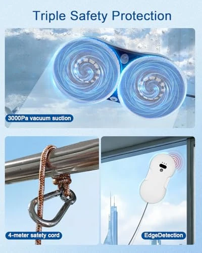 Automatic Window Cleaner Robot with Dual Spray, Edge Detection, Intelligent Path Planning — Window Cleaning Robot, EAEGE