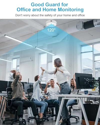 Camera Smoke Detector WiFi HD 1080P Cameras Wireless Small Nanny Cam for Home Surveillance Security Cam Indoor/Outdoor... — Security Cameras, braosusner