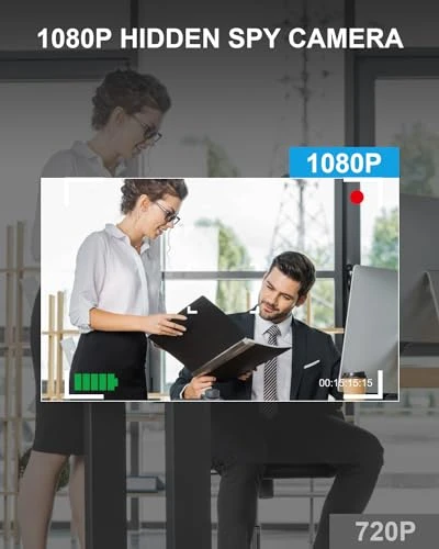 Camera Smoke Detector WiFi HD 1080P Cameras Wireless Small Nanny Cam for Home Surveillance Security Cam Indoor/Outdoor... — Security Cameras, braosusner