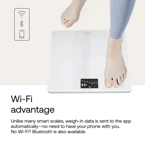 Digital Wi-Fi Smart Scale with Automatic Smartphone App Sync — Weight Management Tools, Withings