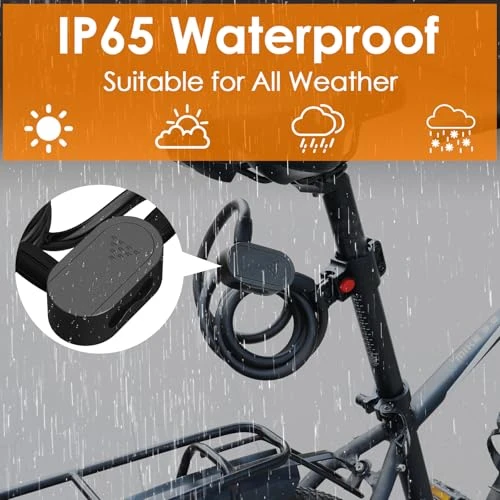 Fingerprint Bike Lock with Keys — Cable, Eseesmart