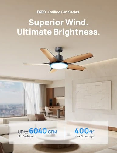 Low Profile Ceiling Fan with Lights — Ceiling Fans, Dreo