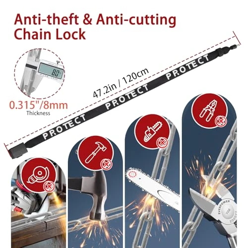 Smart Alarm Bike Lock — Cable, BANGTING