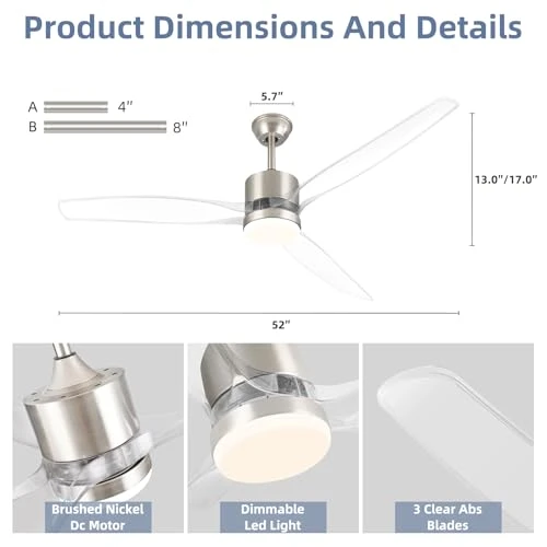 Smart Ceiling Fan with Light — Ceiling Fans, OKELI