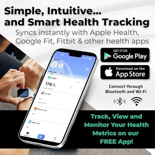 Smart Digital Body Weight Scale — Body Composition Analysis, Dear Household