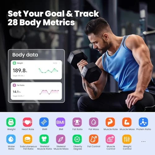 Smart Scale with Large Color Display — Weight Management Tools, Rabater