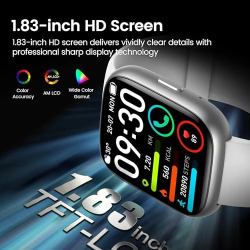 Smart Watch with Alexa Built-in, HD Touchscreen Fitness Tracker with Bluetooth Calling, Heart Rate/Sleep Monitor, 120+... — Smartwatches, Cillso